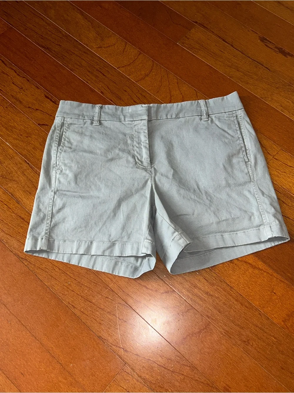 J.Crew Chino Shorts Gray Cotton Women’s 6 Coastal Classic